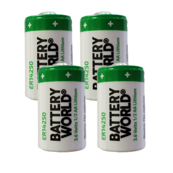 4x ER14250 LS14250 ER3S TL-2150 1/2AA STD 3.6V CMOS Lithium Battery