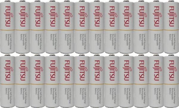 100 Fujitsu Ready-to-use HR3UTC AA Rechargeable Batteries NiMH 1.2V Min. 1900mAh Made in Japan
