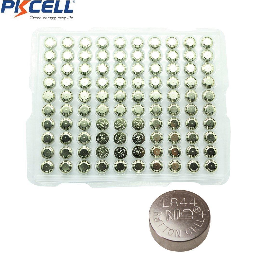 100PCS AG13 LR44 A76 L1154 357 SR44 303 Alkaline Button Battery