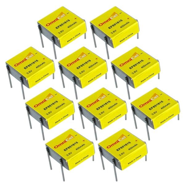 10x OmniCel ER651615 3.6V 400mAh Prismatic Lithium Battery BL-4PN Medical