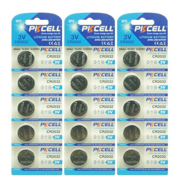 15 Pcs CR2032 2032 3V Lithium Button Cell Battery