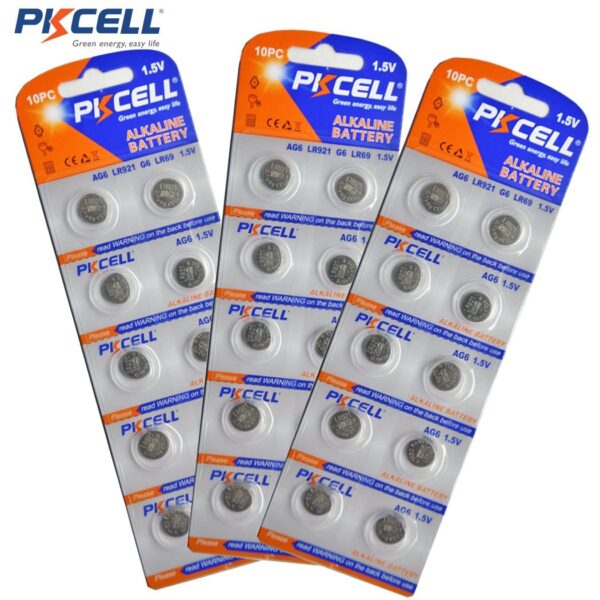 1.5V AG6 LR920 SR920SW LR921 SR69 371 370 Alkaline Button Cell Batteries 30PC