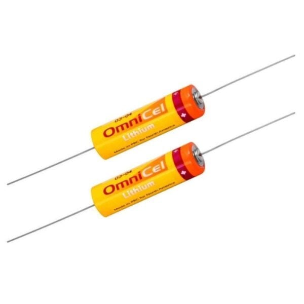 2X OmniCel ER14505 3.6V 2.4Ah AA Lithium Battery Axial Pins Utility Telematics