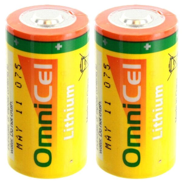 2X OmniCel ER26500HD 3.6V Sz C Lithium Battery Utility Telematics Tracking