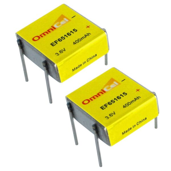 2X OmniCel ER651615 3.6V 400mAh Prismatic Lithium Battery BL-4PN Sensor Detector