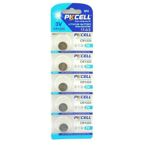 CR1225 3V Lithium Battery for Thermometers and Watches 5PCS