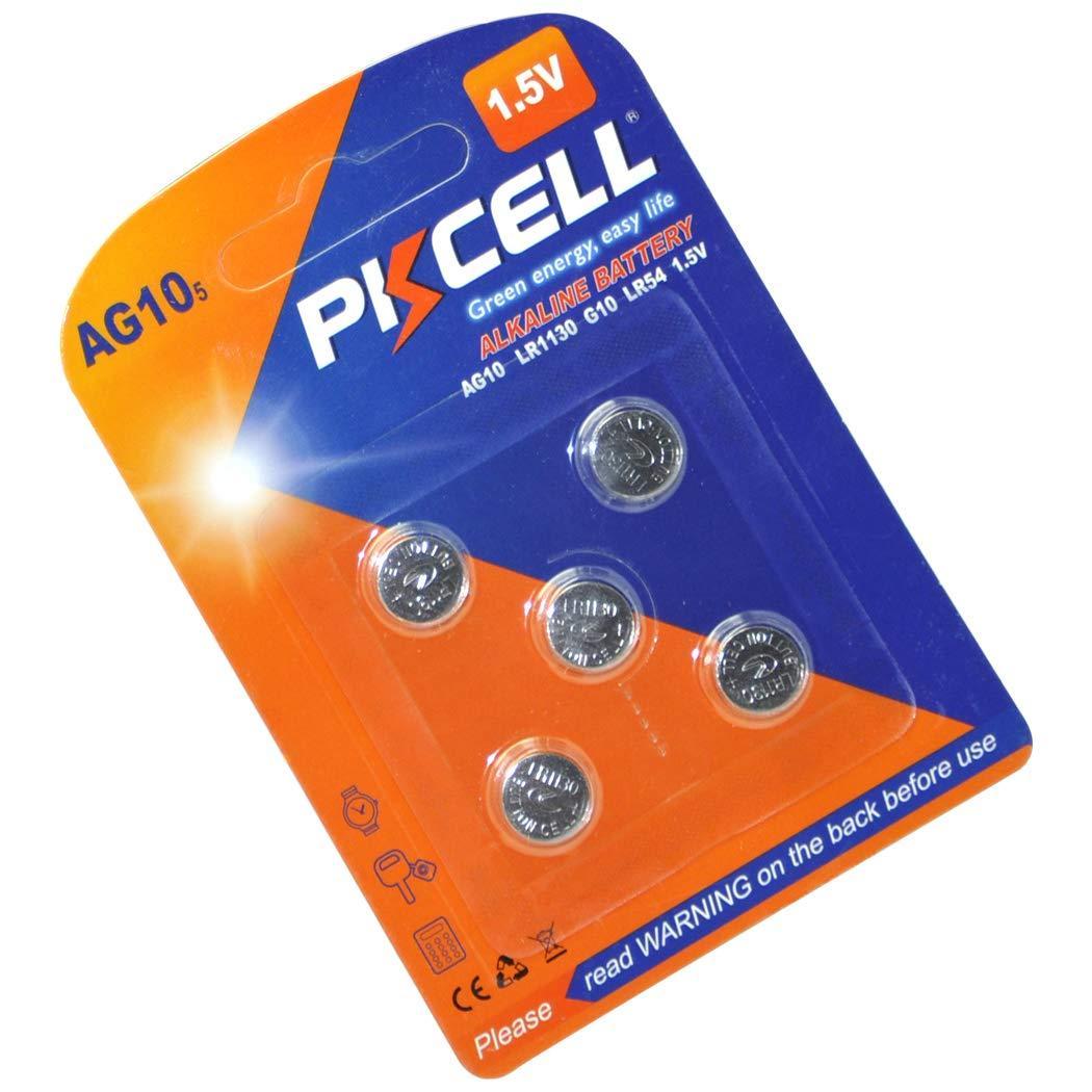 4 Pack AG10 389 189 LR54 LR1130 Alklaine Button Cell Battery