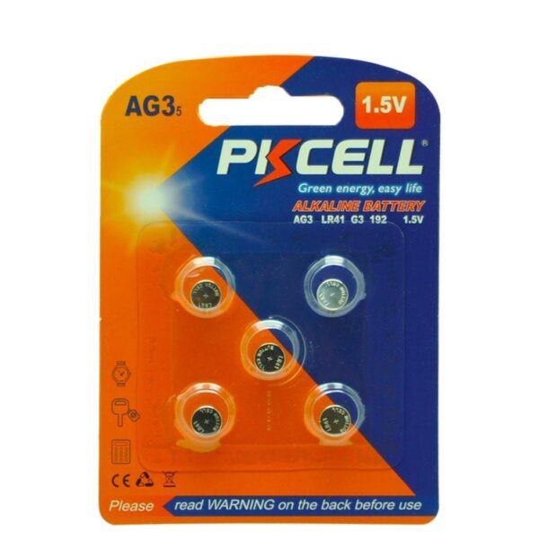5 Pcs LR41 392 192 AG3 1.5V Alkaline Watch Batteries