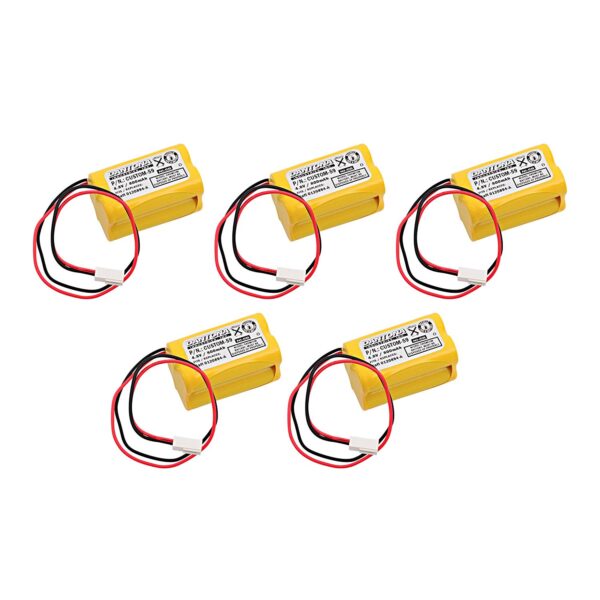 5pc Dantona Replacement Emergency Light Battery For AstraLite 20-0001, Exell EBE-59 and more