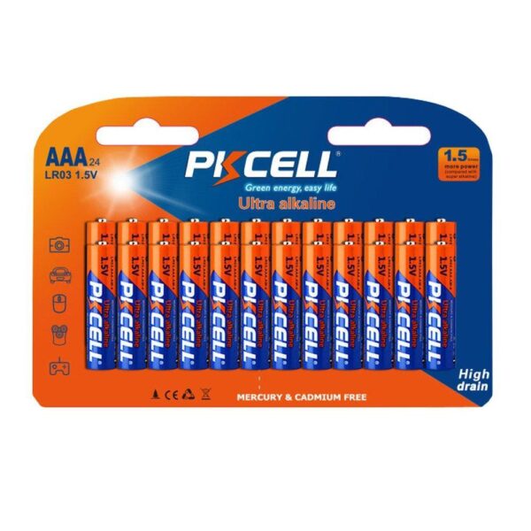 AAA 1.5V LR03 E92 AM4 MN2400 Alkaline Battery 24Pcs