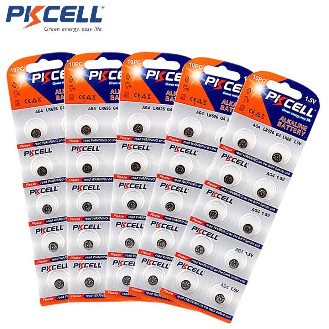 AG4 SR626SW LR626 LR66 377 1.5 Volt 18mah Button Watch Batteries 50Pcs