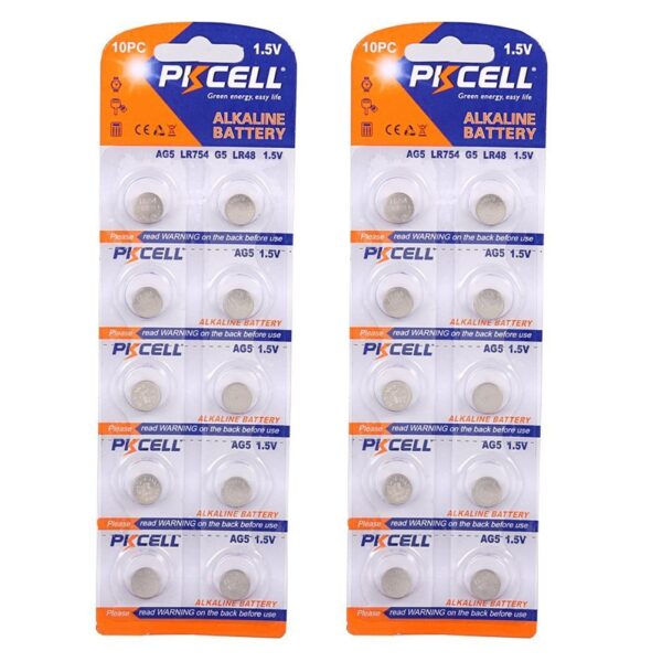 AG5 393 193 LR754 SR754W 393A SR48 LR48 193 Button Cell Batteries 20PCS