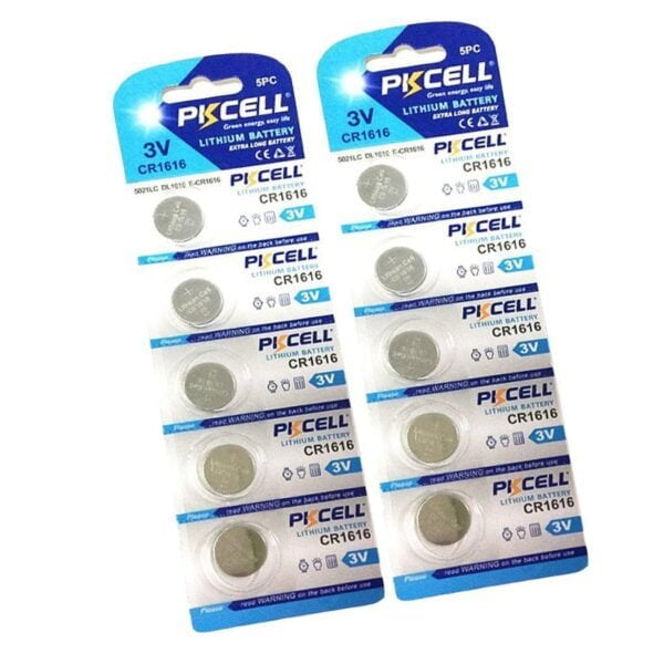 CR1616 DL1616 3V Lithium Batteries For Car Keys (10pc(2 cards))