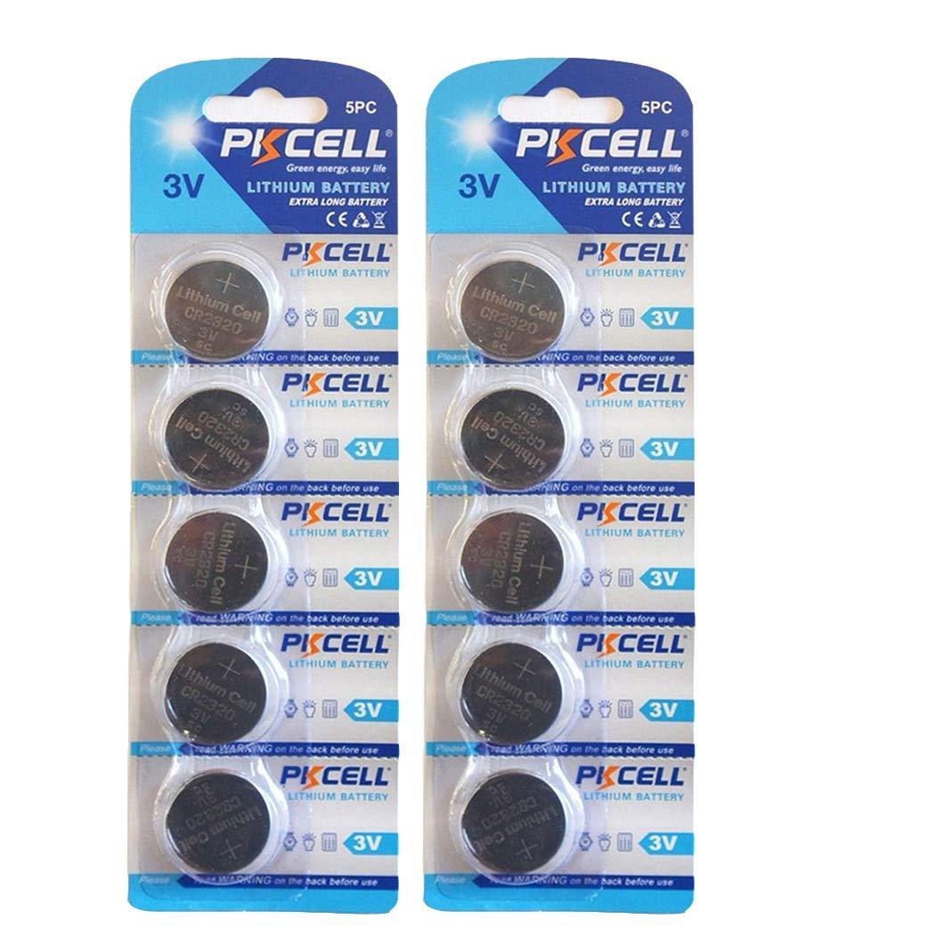 5-Pack PKCELL CR1632 Button/Coin Cell Lithium 3V Watch Battery