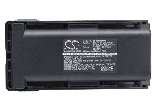 ICOM THR850 Two-Way Radio Battery CS-ICM801TW