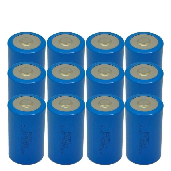 ER34615 3.6v D Cell Lithium Battery 19000mAh,12 Counts