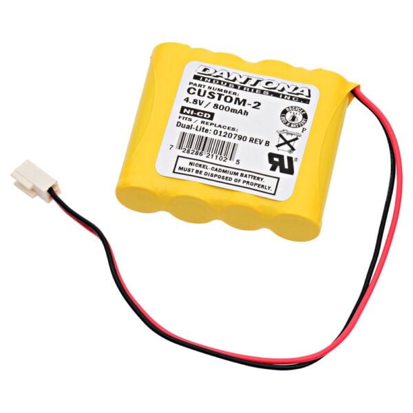 Emergency Lighting Replacement Battery Replaces Dual-Lite - 0120790 REV B, 12-790, 0020520T