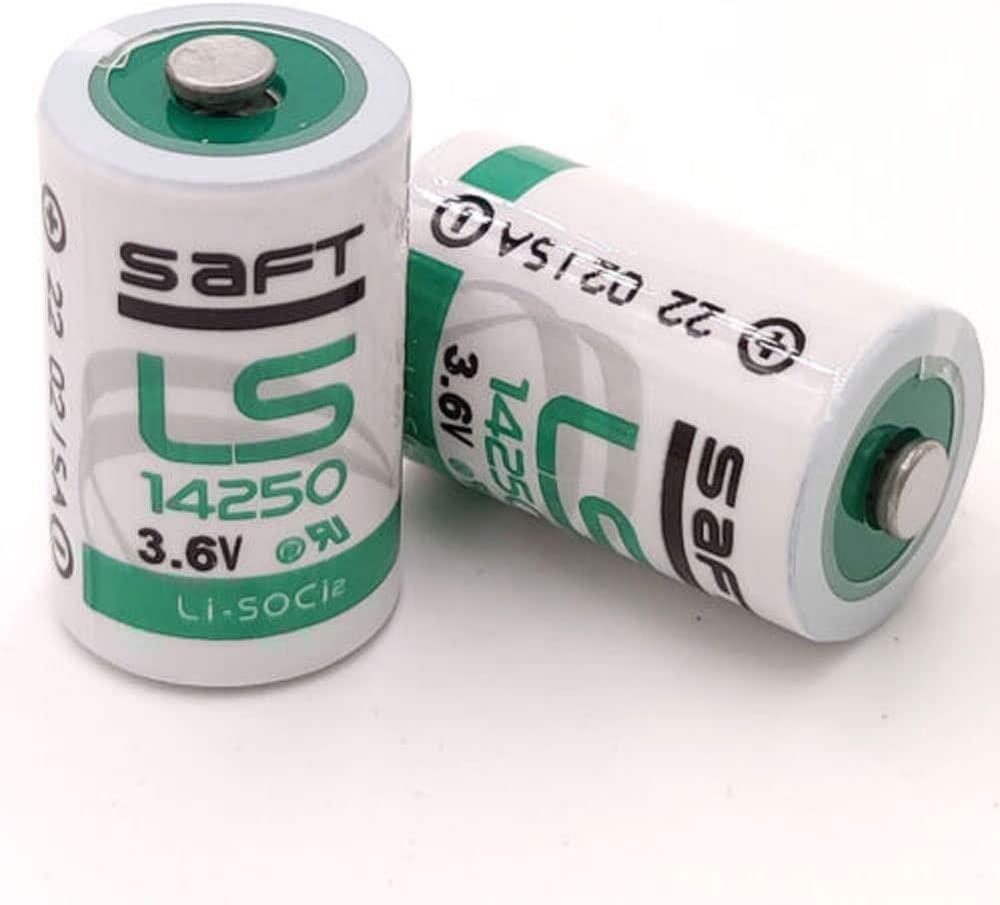 8 piles au lithium Saft LS14250 (ER14250) 3,6 V 1/2 AA 1200 mAh