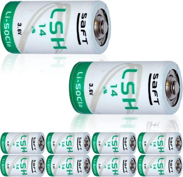 HOWING (10 Pcs) LSH14 5800mAh 3.6V Size C Lithium Battery for SAFT
