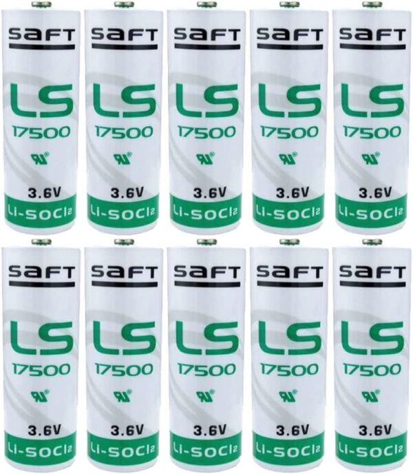HOWING 10PCS 3600mAh LS17500 3.6V Lithium Battery Replacement for SAFT