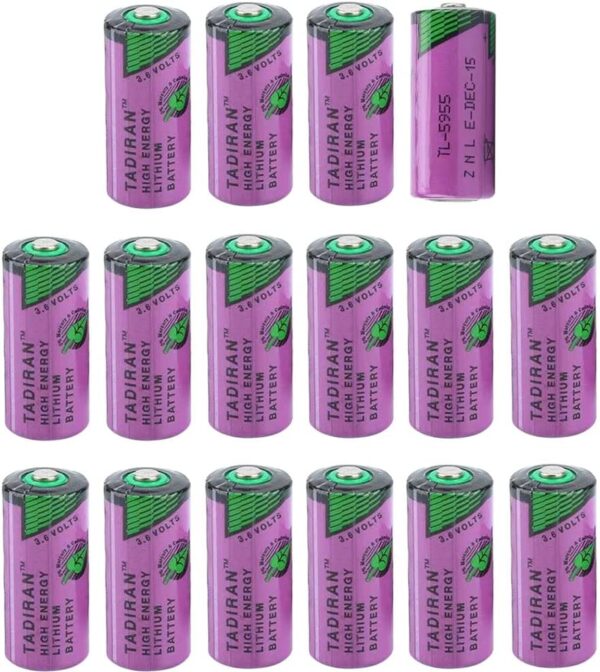 HOWING (16-Pack) for TL-5955 3.6V 2/3 AA 1650mAh Lithium Battery Replacement for Tadiran