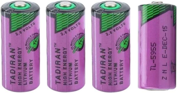 HOWING (4-Pack) for TL-5955 3.6V 2/3 AA 1650mAh Lithium Battery Replacement for Tadiran