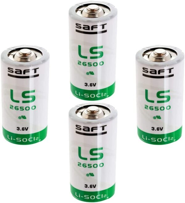 HOWING 4pcs LS26500 C Size 7700mAh 3.6V Lithium Battery for SAFT