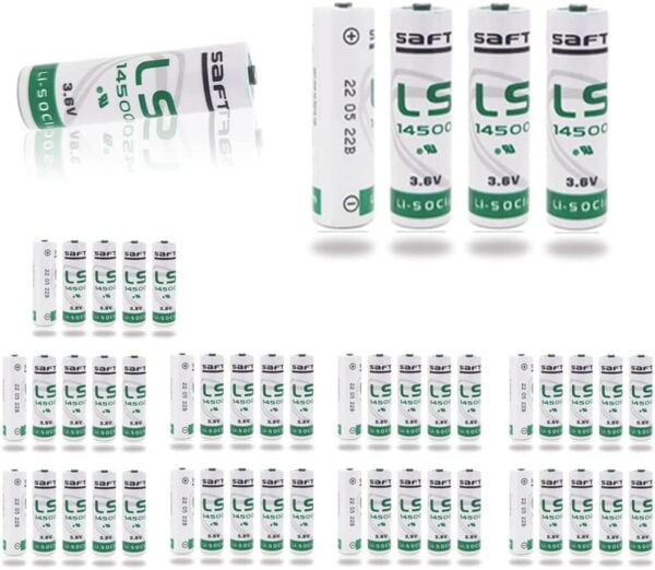 HOWING (50 Pack) LS14500 3.6 v Lithium AA Battery for SAFT