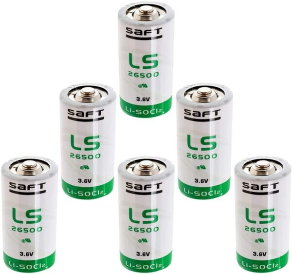 HOWING 6pcs LS26500 C Size 7700mAh 3.6V Lithium Battery for SAFT