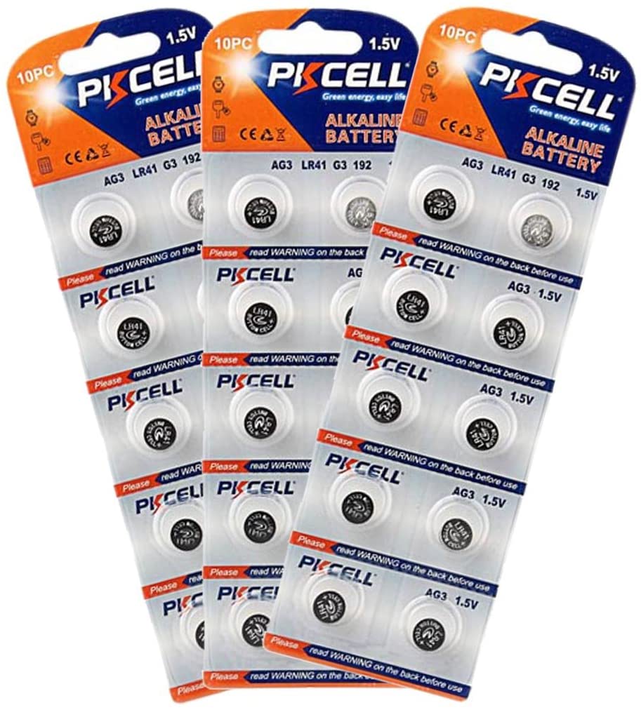 10 x Alkaline Button Cell AG3 LR736 LR41 L736 192 Batteries 1.5V Watch  Battery