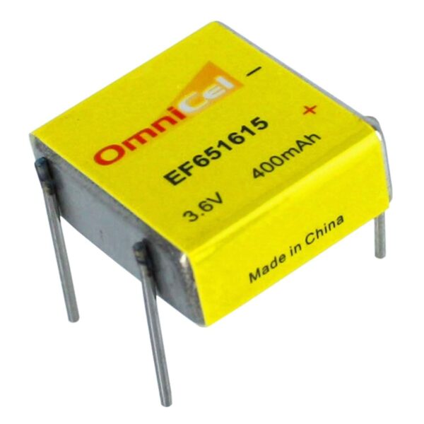 OmniCel ER651615 3.6V 400mAh Prismatic Lithium Battery BL-4PN Replaces LTC-3PN, EF651615, BiPower BL-3PN, Eagle Picher LTC-3PN, Keeper II LTC-3PN, Ef651615, EF651615