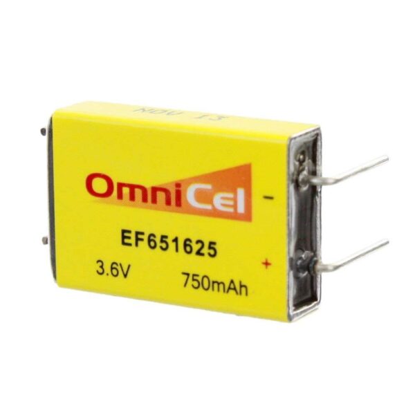4x OmniCel ER651625 3.6V 750mAh Prismatic Lithium Battery BL-7PN Replaces LTC-7PN-S2, EF651625-S2, BiPower BL-7PN-S2, Eagle Picher LTC-7PN-S2, Keeper II LTC-7PN-S2, Ef651625-S2, EF651625-S2