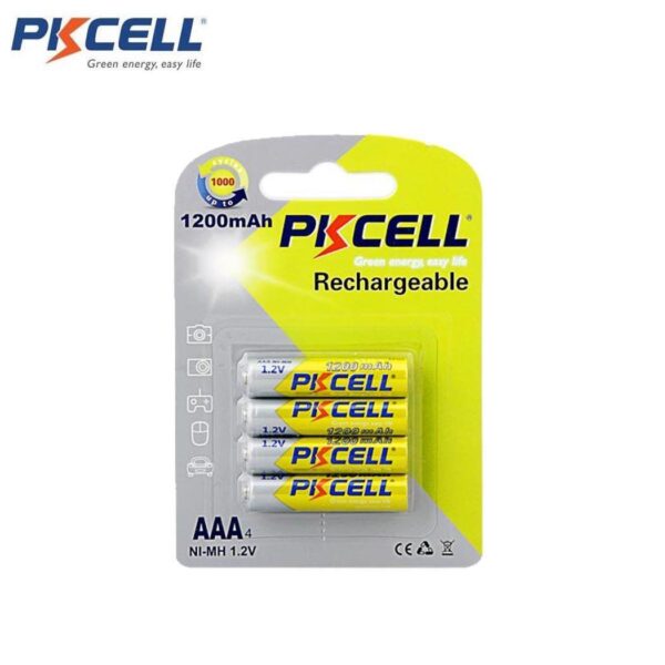 PKCELL 1.2V AAA Ni-MH 1200mAh Rechargeable Battery for Camera Flashlight Toy