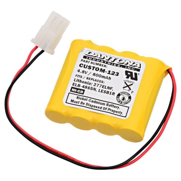 Replacement Emergency Light Battery For Lithonia ELB-4865N and more