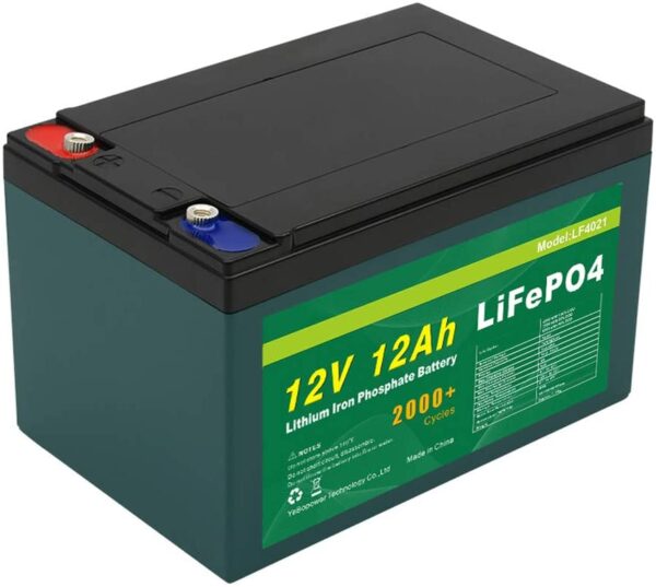 TalentCell 12V 12Ah LiFePO4 Battery Pack, Deep Cycle Rechargeable Lithium Iron Phosphate Batteries