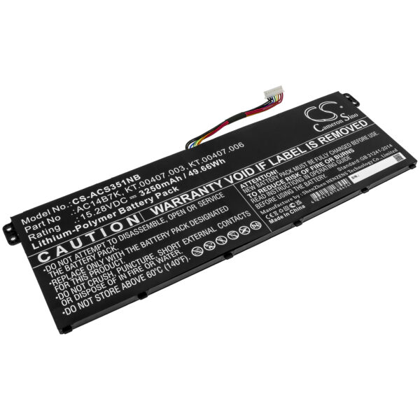 Acer  AC14B7K, KT.00407.003, KT.00407.006 CS-ACS351NB