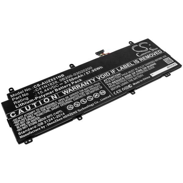 Asus  0B200-03020200, C41N1828 CS-AUZ531NB