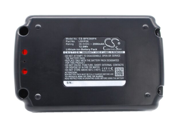 Black & Decker  LBX1540, LBX1540-2, LBX2040, LBX254, LBX2540, LBX36, LBXR2036, LBXR36, LBXR36-2 CS-BPX360PX