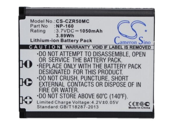 Casio  NP-160 CS-CZR50MC