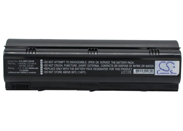 DELL  312-0416, HD438, KD186, XD187 CS-DBE120HB