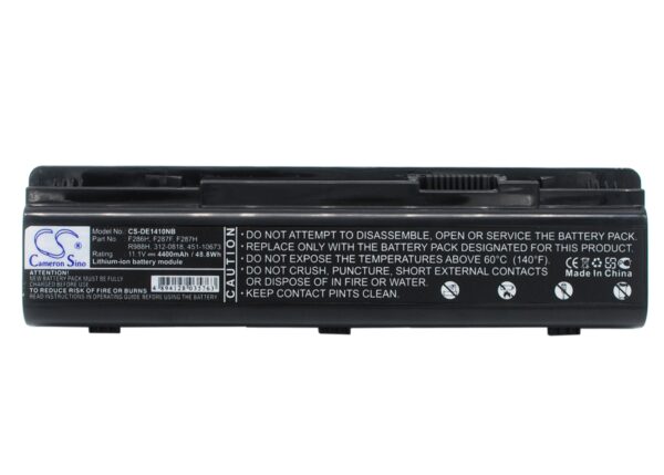DELL  0F286H, 0F287H, 0G066H, 0G069H, 0R988H, 312-0818, 451-10673, DP-01072009, DP-07292008, F286H, F287F, F287H, G066H, G069H, PP37L, PP38L, QU-080807001, QU-080807002, QU-080807003, QU-080807004, QU-080917001, R988H CS-DE1410NB