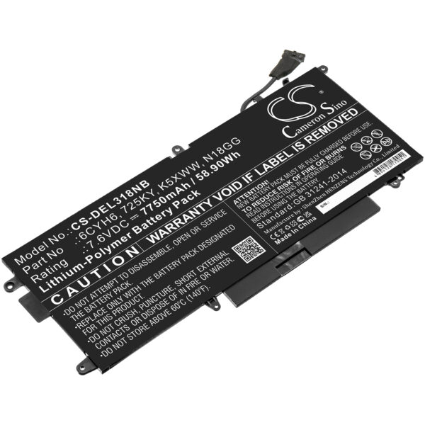 DELL  6CYH6, 725KY, K5XWW, N18GG CS-DEL318NB