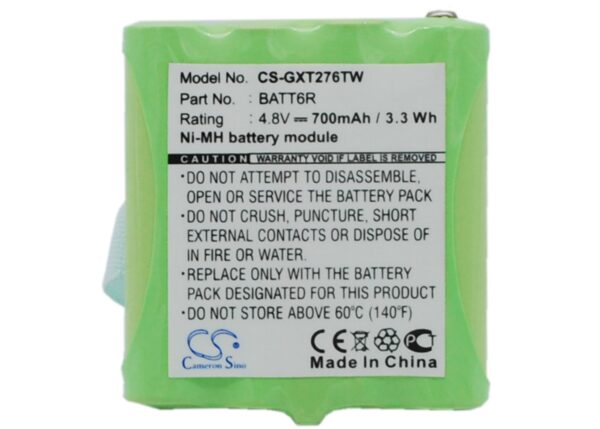 Midland  AVP6, BATT6R, BATT-6R CS-GXT276TW