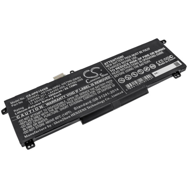 HP  HSTNN-089U, HSTNN-DB9U, L84356-2C1, L84392-005, LB4392-005, SD06XL CS-HPE154NB