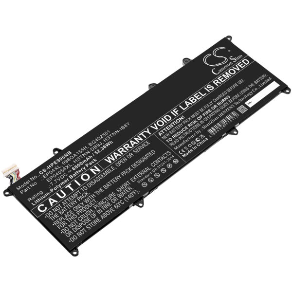HP  996QA155H, BQ40Z551, EP04056XL, EP04XL, HSTNN-DB9J, HSTNN-IB8Y, L52448-1C1, L52448-241, L52581-005, PHM2230DLS, R5439K323JB-TR/RICOH CS-HPE996NB