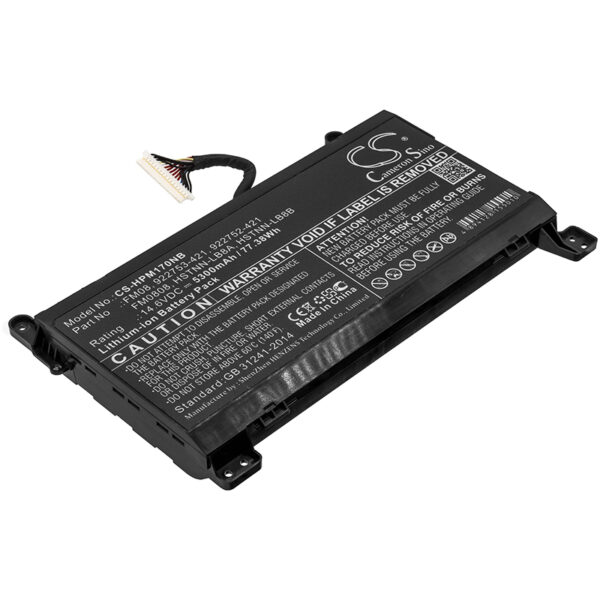 HP  922752-421, 922753-421, 922976-855, 922977-855, FM08, FM0808, FM08082-CL, FM08086, FM08086-CL, FM08XL, HSTNN-LB8A, HSTNN-LB8B, TPN-Q195 CS-HPM170NB