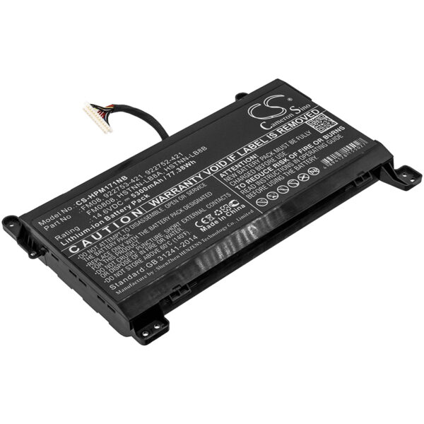 HP  922752-421, 922753-421, 922976-855, 922977-855, FM08, FM0808, FM08082-CL, FM08086, FM08086-CL, FM08XL, HSTNN-LB8A, HSTNN-LB8B, TPN-Q195 CS-HPM171NB