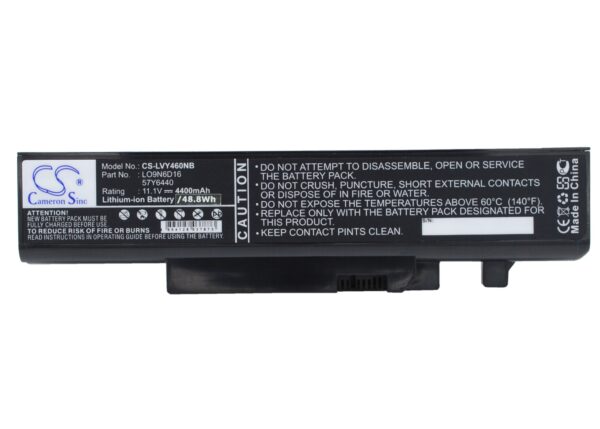 Lenovo  121000916, 121000917, 121000918, 57Y6440, L08S6DB, L09L6D16, L09N6D16, L09S6D16, L10L6Y01, L10N6Y01, LO9N6D16 CS-LVY460NB