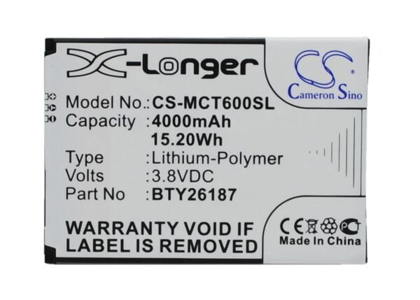 Mobistel  BTY26187, BTY26187Mobistel/STD CS-MCT600SL