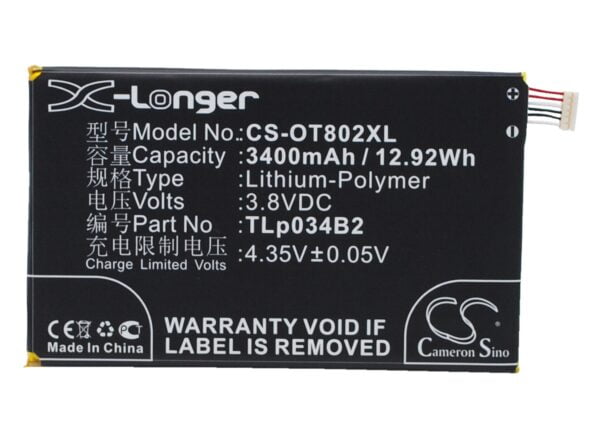 TCL  TLp034B1, TLp034B2 CS-OT802XL